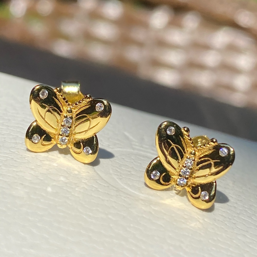 Pandora Shine Decorative Butterflies Earrings
